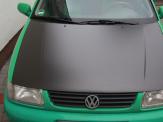 Foliendesign Barnim Vollverklebung VW Polo grün - Carbon Look Motorhaube