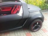 Foliendesign Barnim Vollverklebung Creative Design Smart Roadster schwarz matt