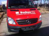 Mercedes Sprinter rot Vollverklebung + Werbung - Buchen Group